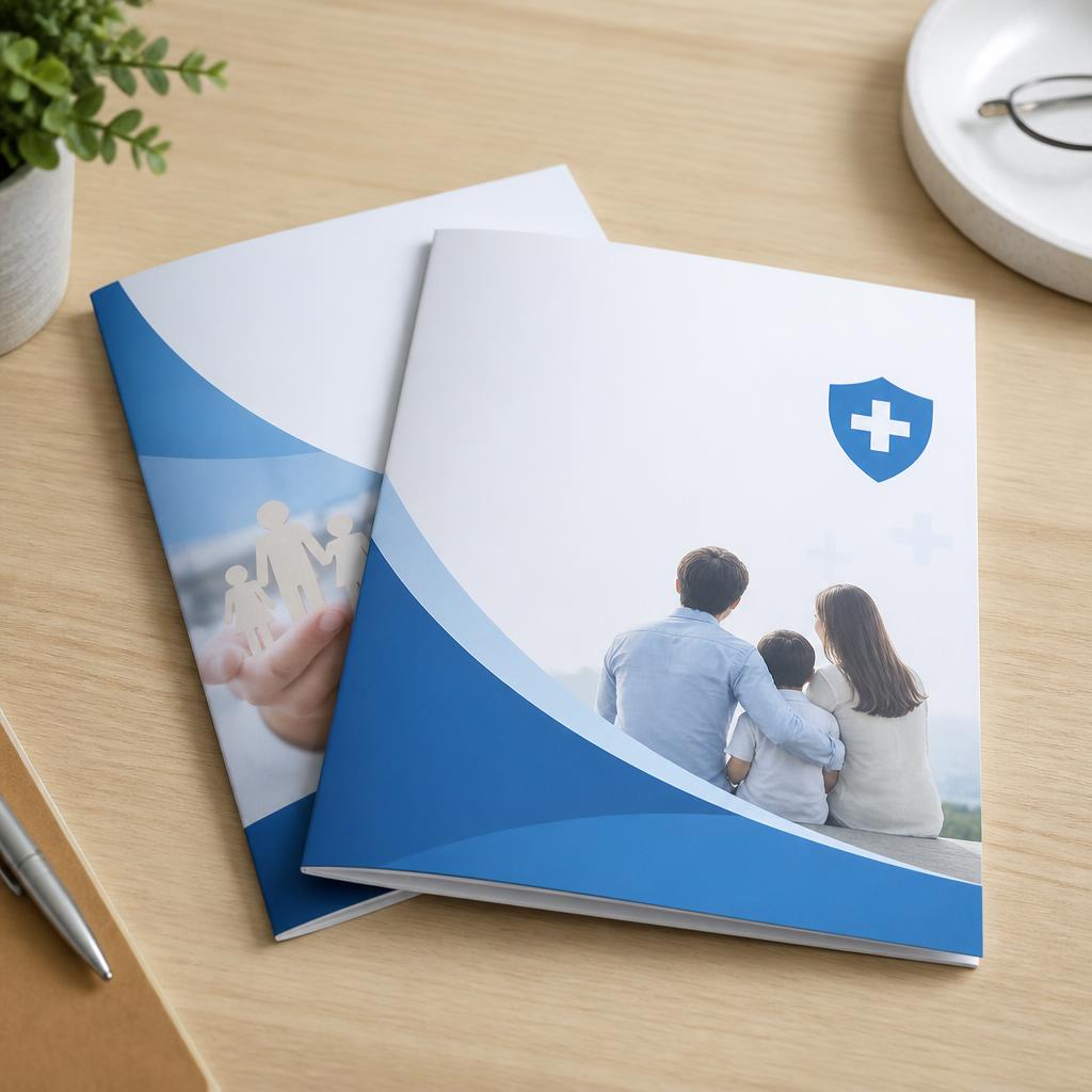 Older couple comparing Medicare Advantage plan options with a licensed agent